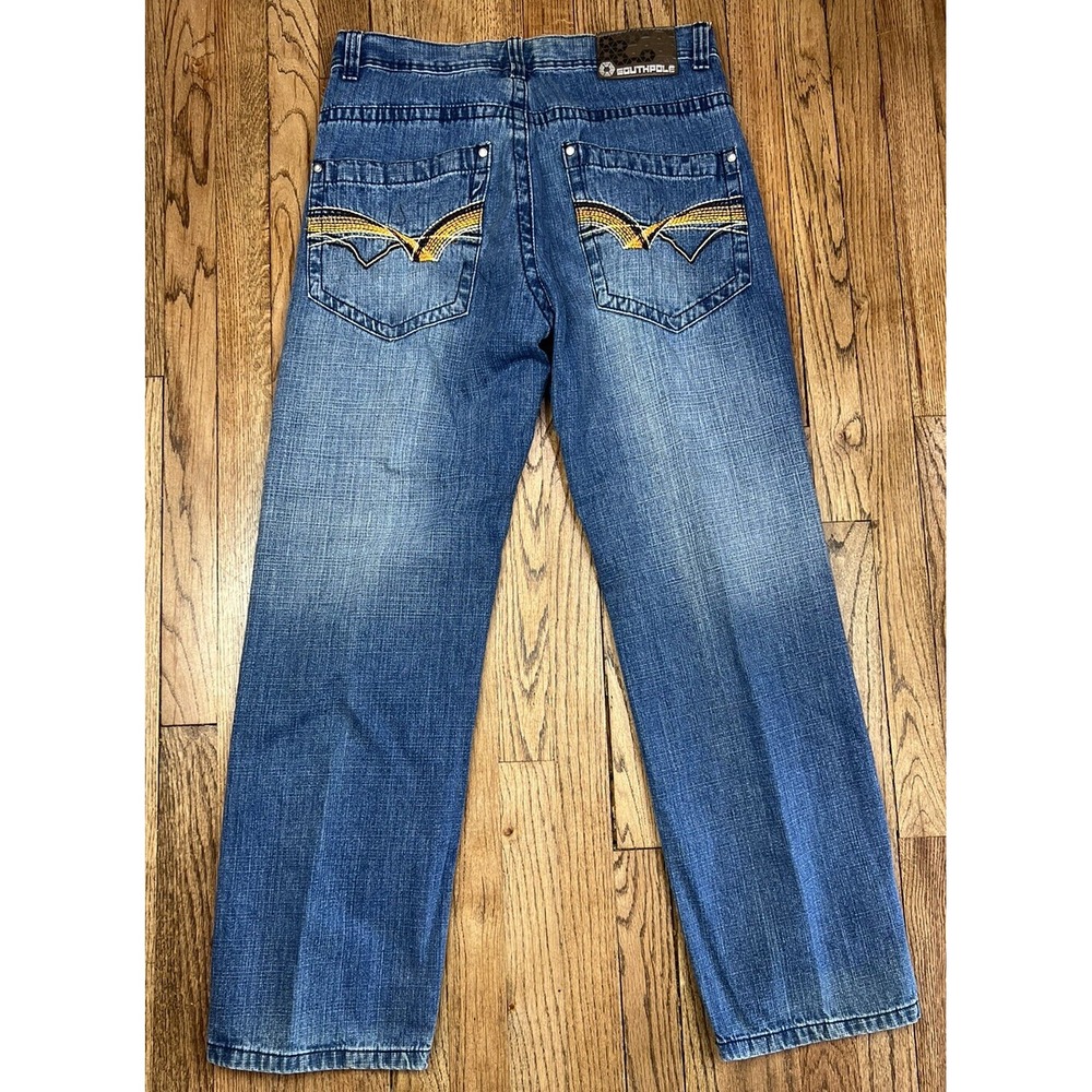 Vintage Southpole Y2K Baggy Jeans Loose Fit Wide Skater Men's Size 34x32